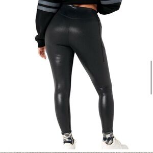 Victoria secret pink  Black Shimmer Leggings